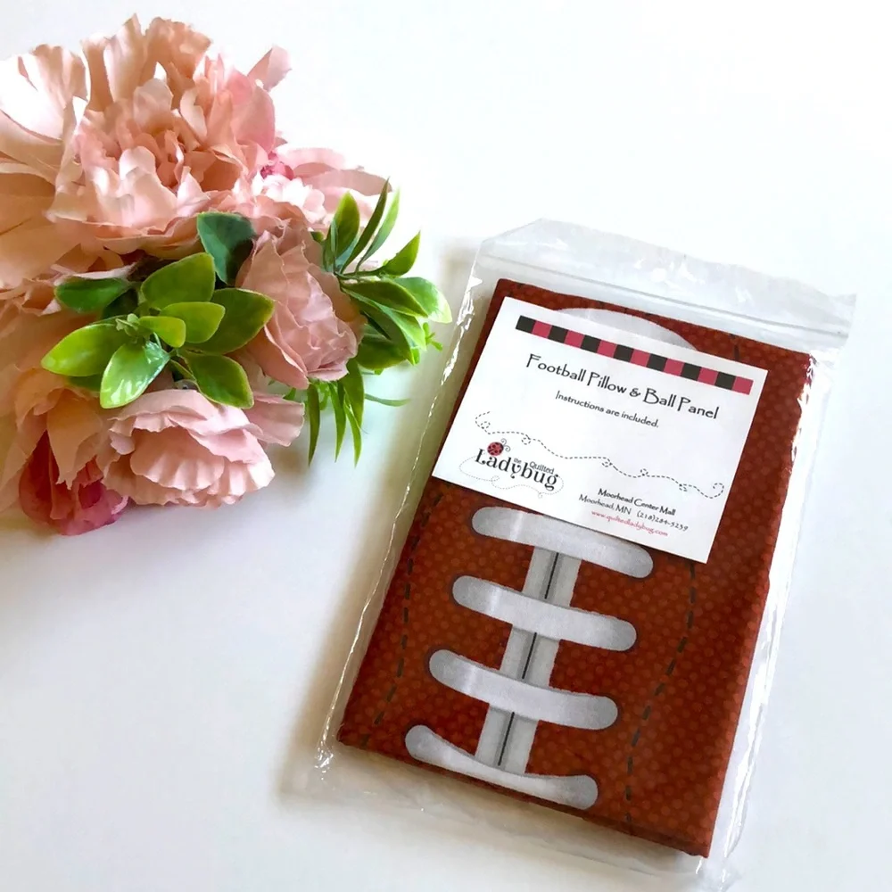 Football pillow sewing project Football fabric Sew A Football Pattern and Fabric